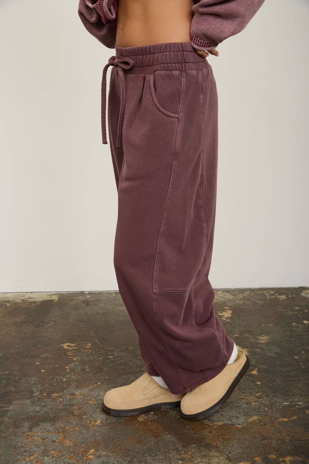 Maroon Barrel Sweatpants