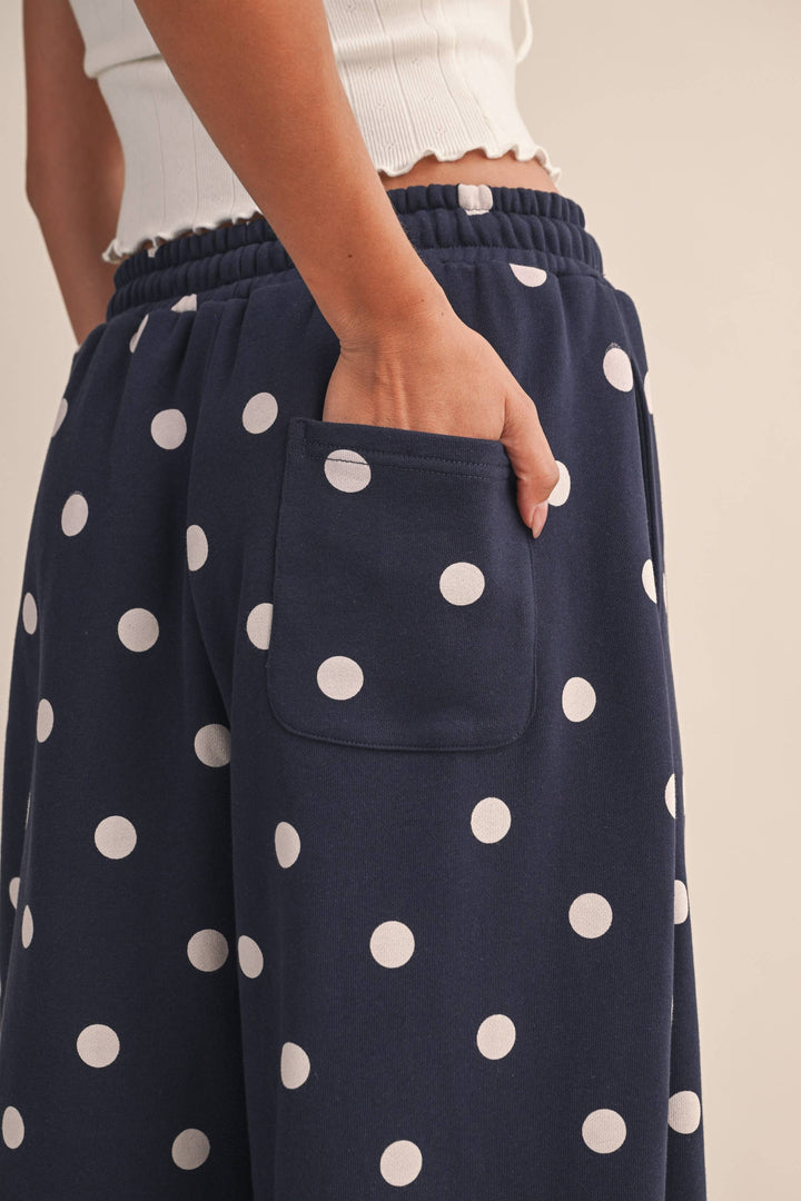 The Navy Spot Barrel Sweatpants