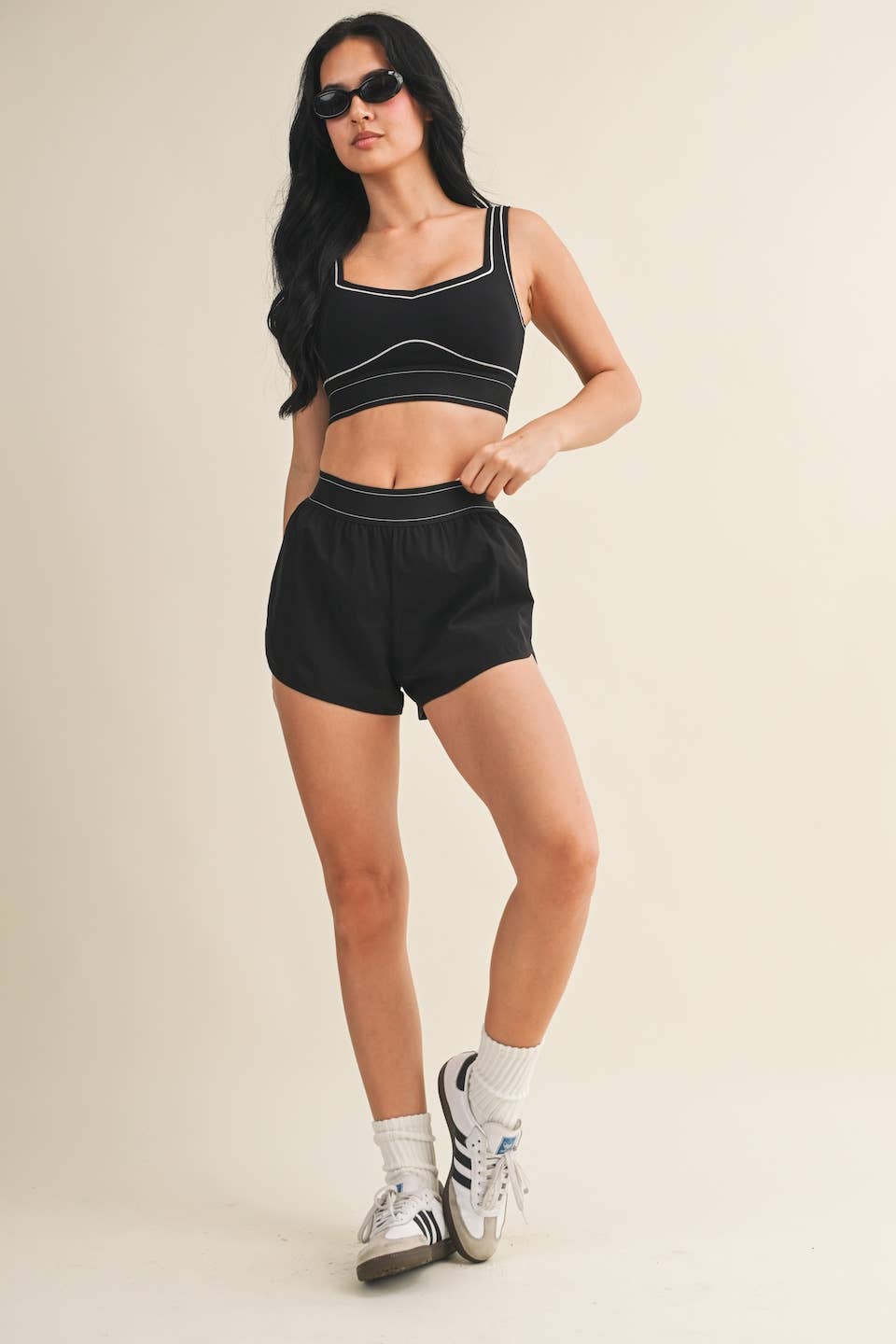 Align Sports Bra | Taupe, Pink, + Black