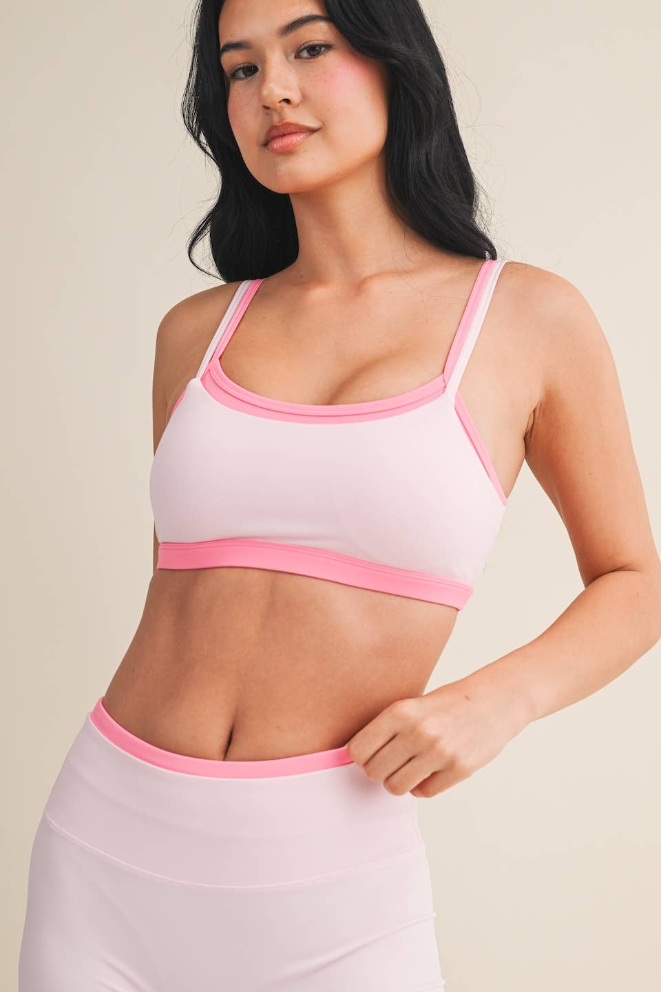 Pinky Promise Double Layered Sports Bra
