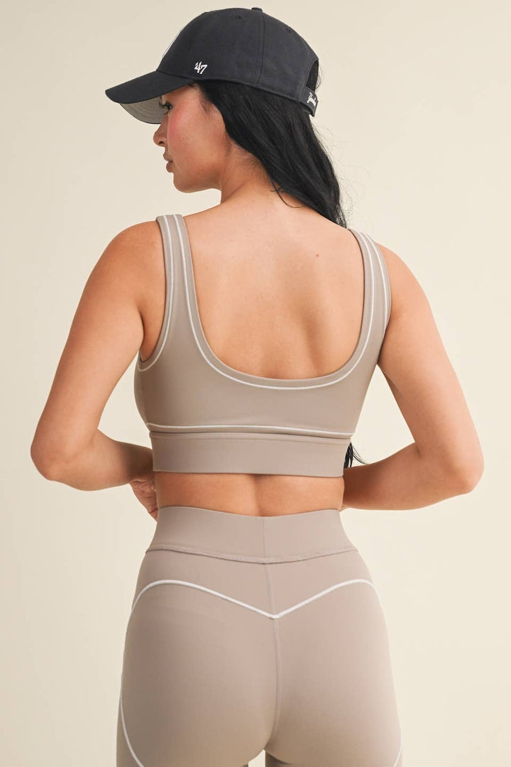 Align Sports Bra | Taupe, Pink, + Black