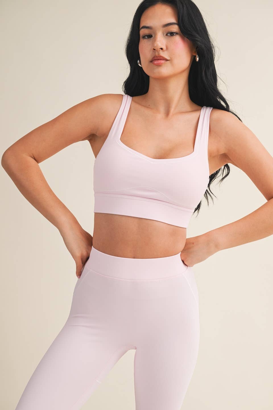 Align Sports Bra | Taupe, Pink, + Black