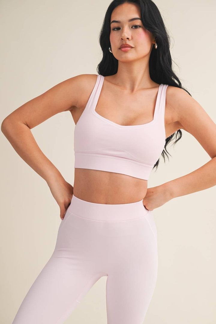 Align Sports Bra | Taupe, Pink, + Black