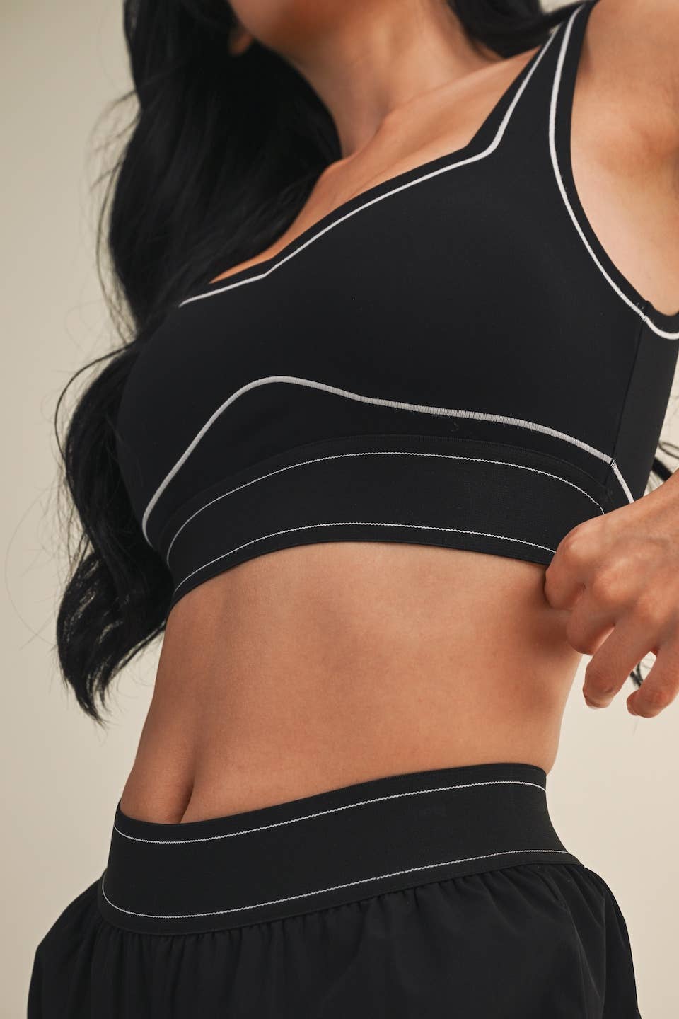 Align Sports Bra | Taupe, Pink, + Black