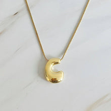 Load image into Gallery viewer, Bubble Letter Necklace | Gold
