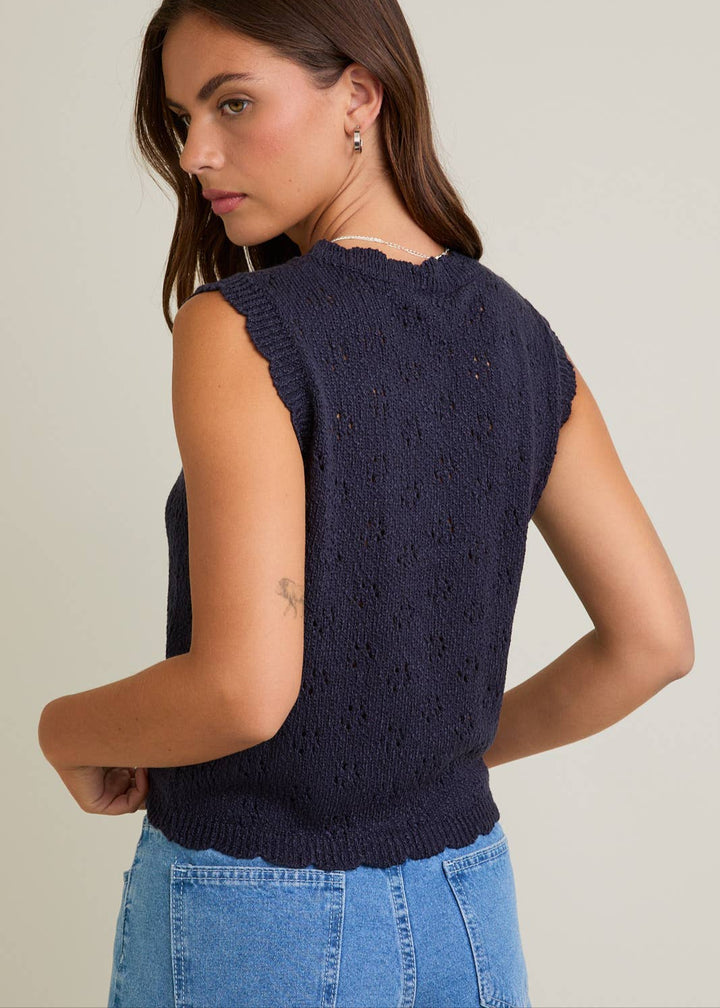 Navy Baby Sweater Vest