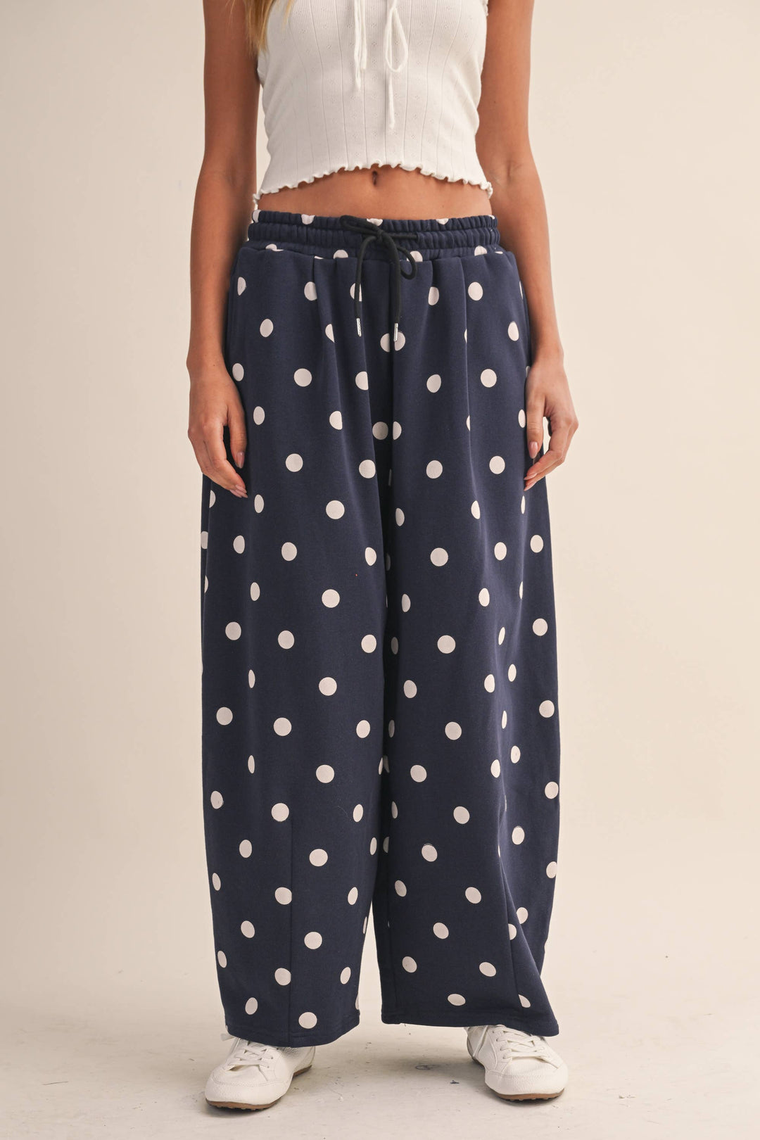 The Navy Spot Barrel Sweatpants