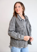 Load image into Gallery viewer, Gray Denim Jacket
