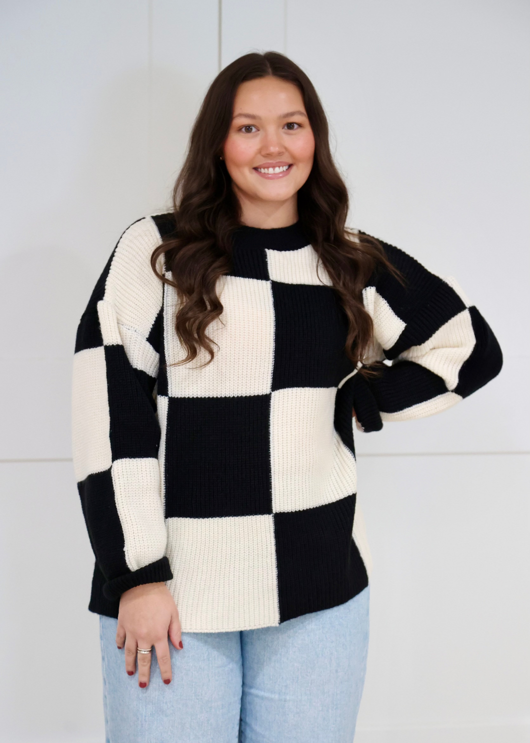 Trending Checkered Sweater