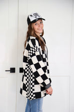 Load image into Gallery viewer, Check Mate Cardigan | Black | One Left
