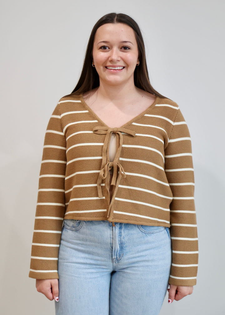 Same Routine Tied Front Cardigan | One Left