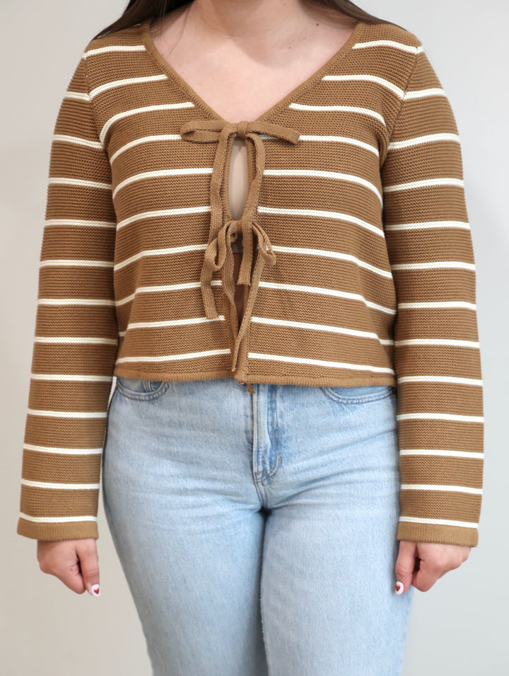 Same Routine Tied Front Cardigan | One Left