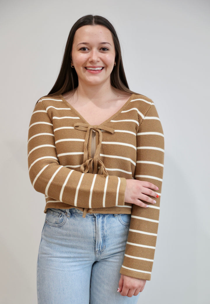 Same Routine Tied Front Cardigan | One Left