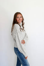 Load image into Gallery viewer, Girl Talk Fringe Sweater | Heather Gray | One Left
