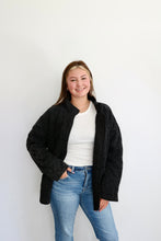 Load image into Gallery viewer, Collins Oversized Quilted Jacket | Black | One Left
