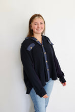 Load image into Gallery viewer, Waffle Knit Shacket | Navy
