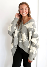 Load image into Gallery viewer, Star Struck Cardigan | Grey | One Left
