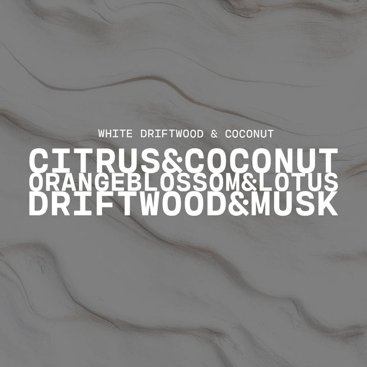 5 oz Cream Jar Candle: White Driftwood & Coconut