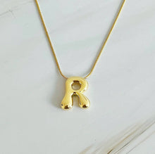 Load image into Gallery viewer, Bubble Letter Necklace | Gold
