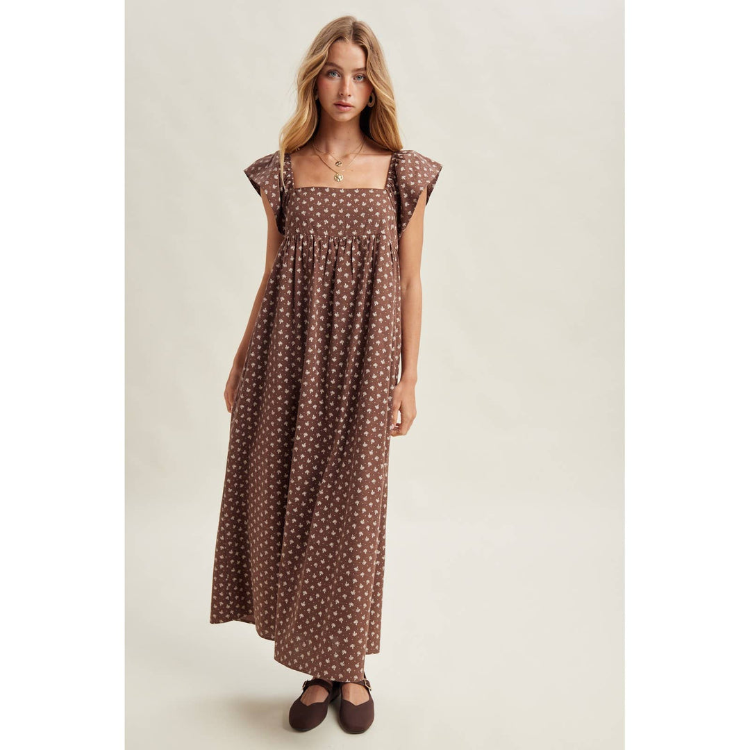 Chestnut Charm Midi Dress