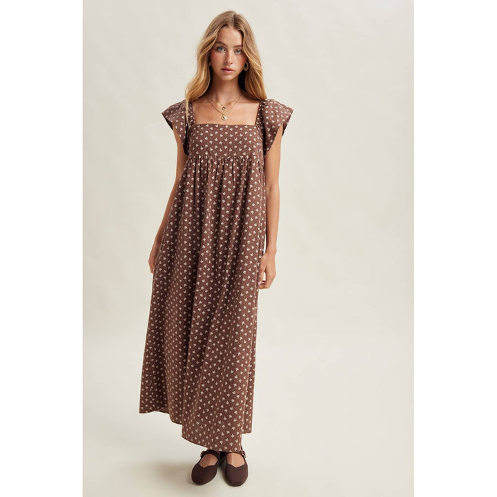 Chestnut Charm Midi Dress