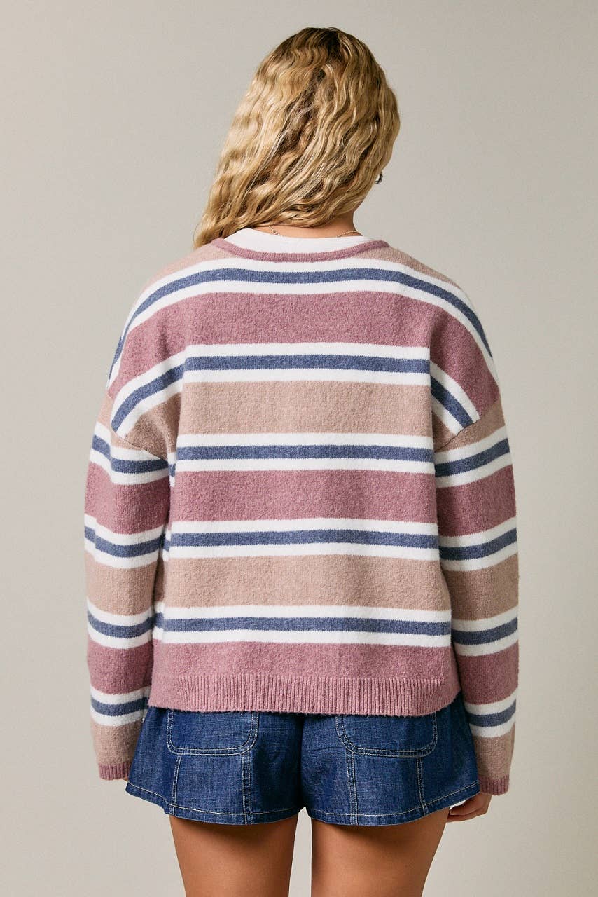 Mauve Muse Sweater Cardigan