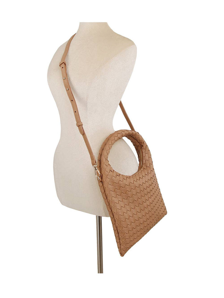 Woven Crescent Purse