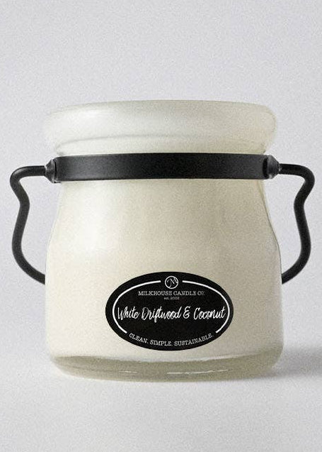 5 oz Cream Jar Candle: White Driftwood & Coconut