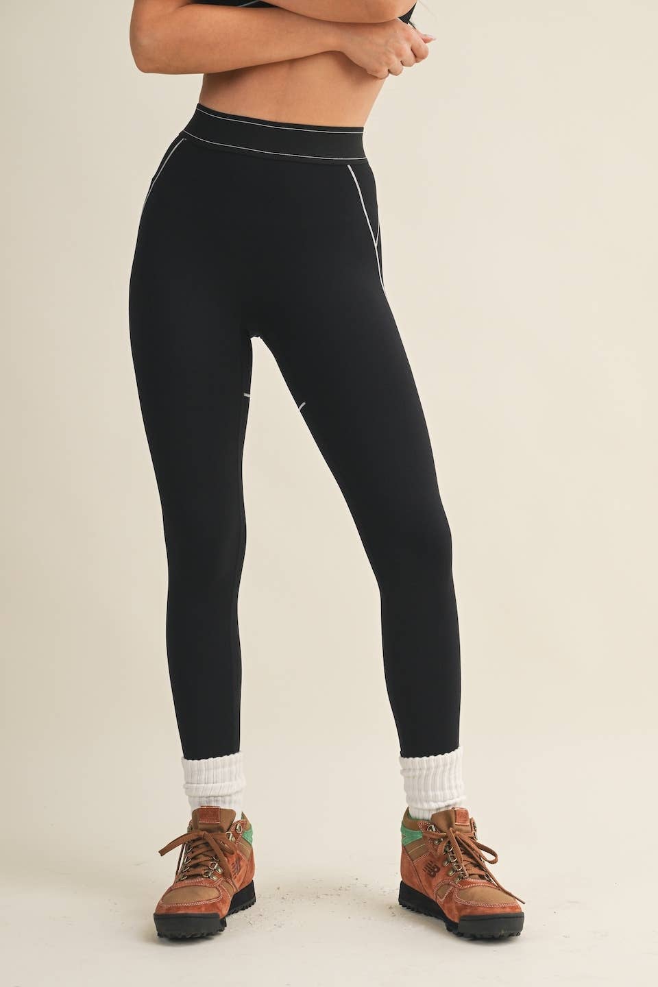 Align High Rise Contour Leggings | Pink + Taupe + Black