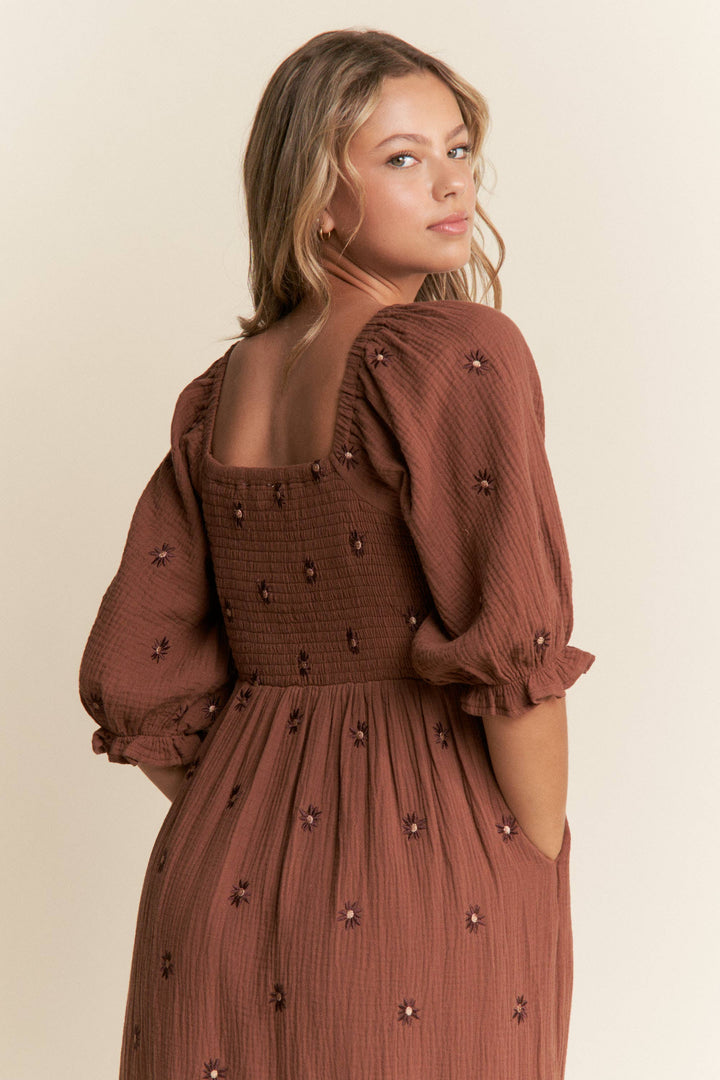 The Mocha Meadow Dress | Mocha + Chocolate