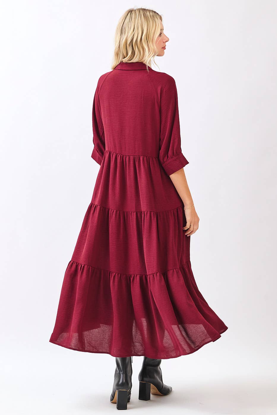 Willow Maxi Dress | Black + Wine