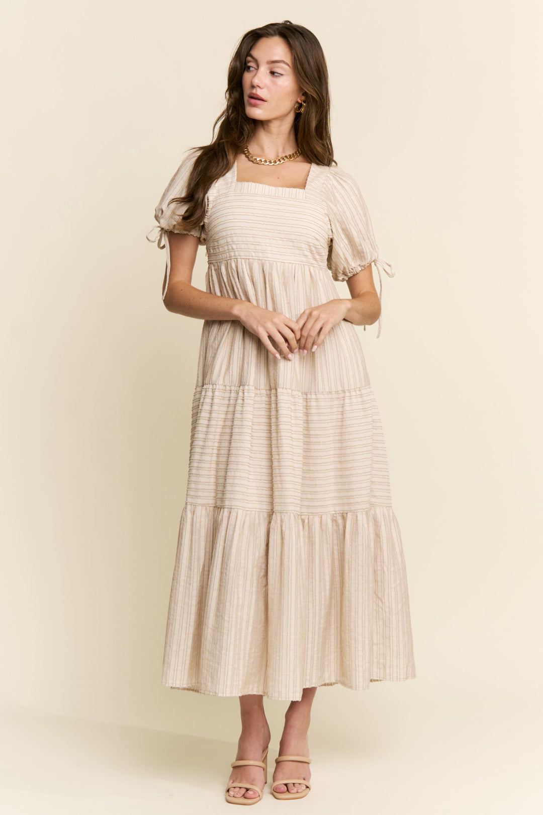 Lyla Textured Maxi Dress- RESTOCK