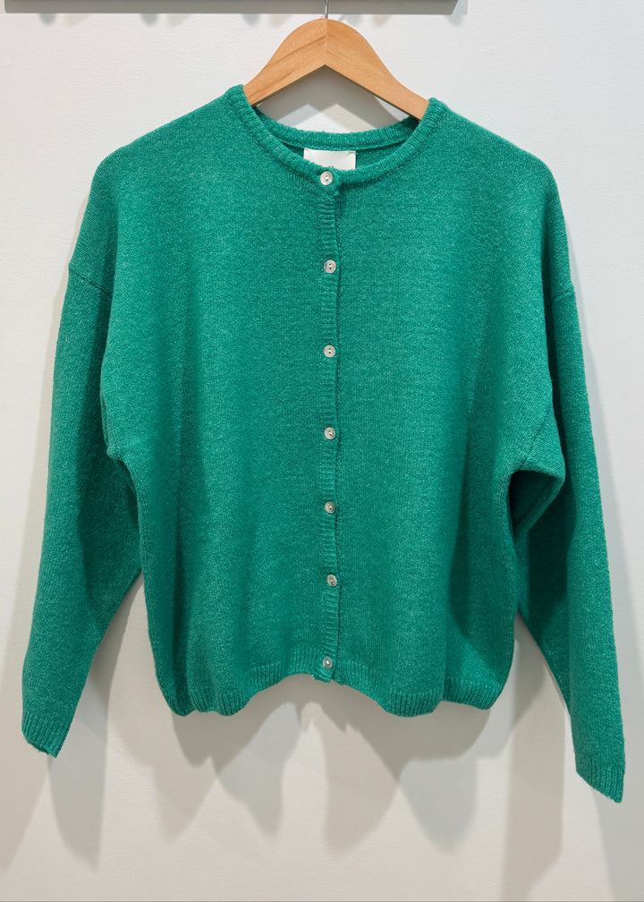 Monroe Knit Cardigan | Light Blue, Brown, Pink, Ivory, Green