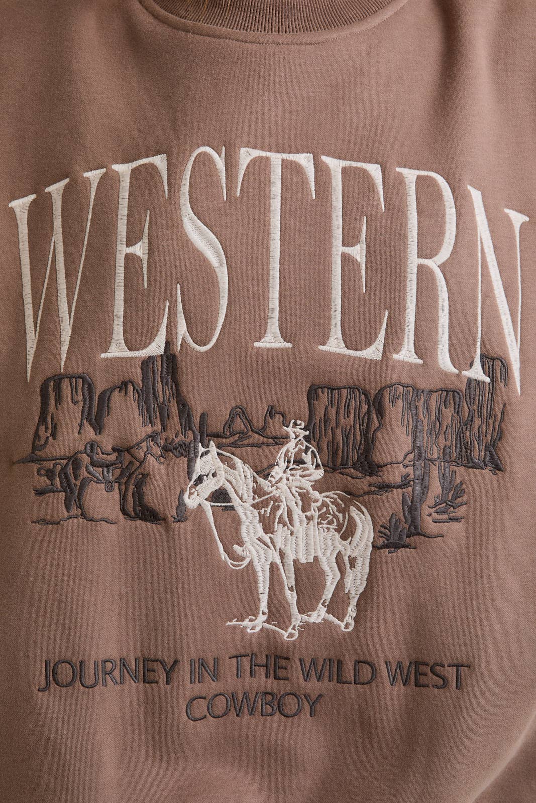 Western Crewneck | Mocha