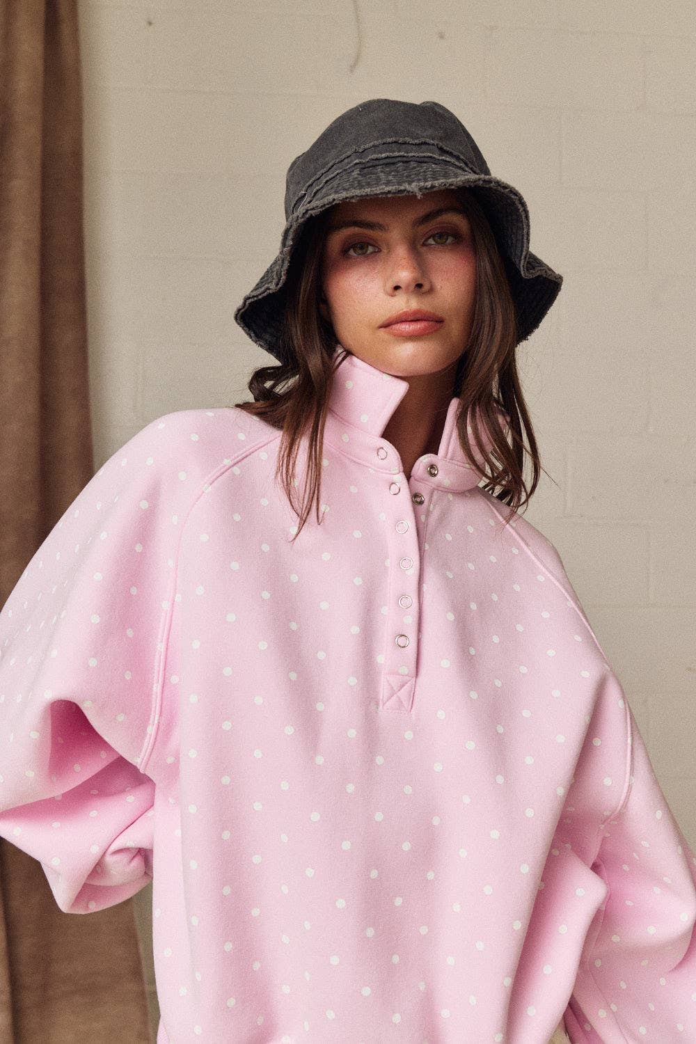 The Piper Polka Dot Button Down