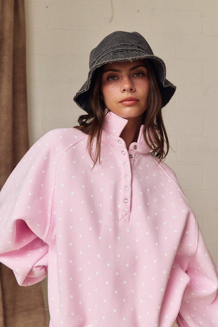 The Piper Polka Dot Button Down