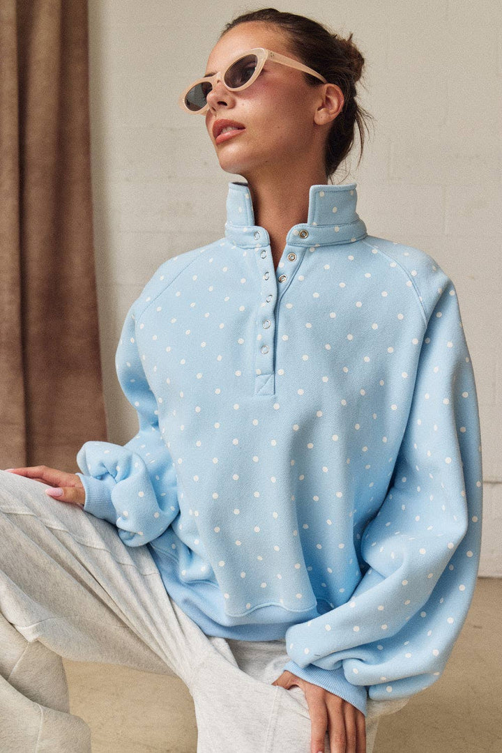 The Piper Polka Dot Button Down
