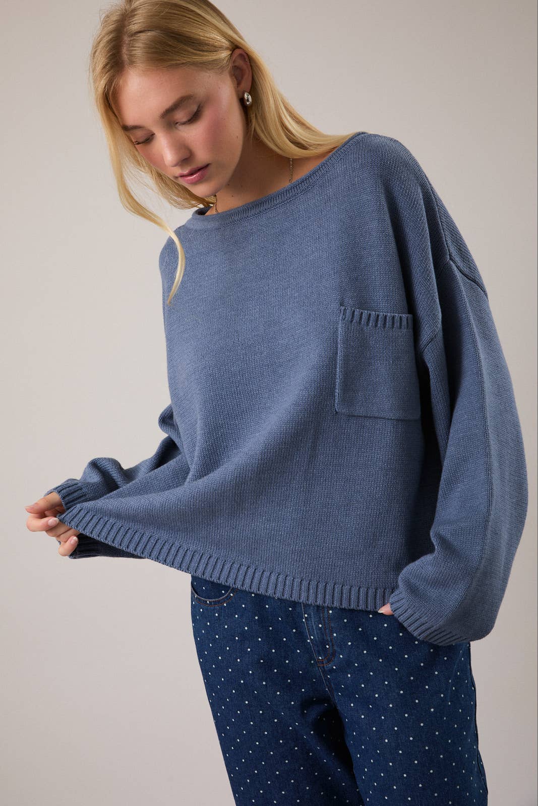 Dusty Blue Sweater