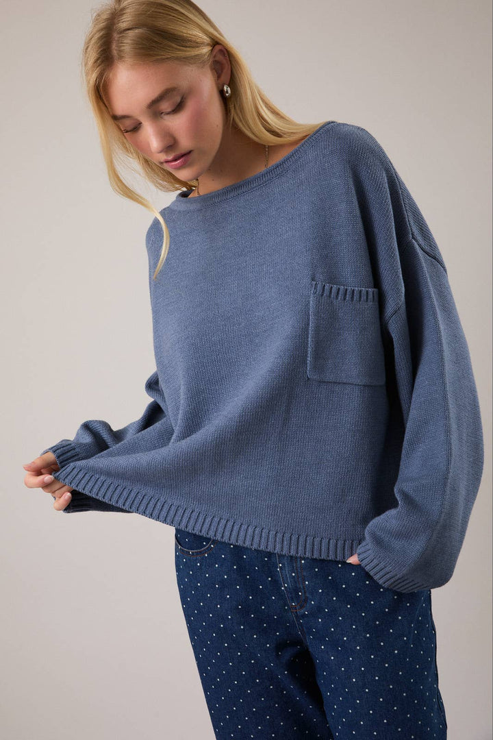 Dusty Blue Sweater