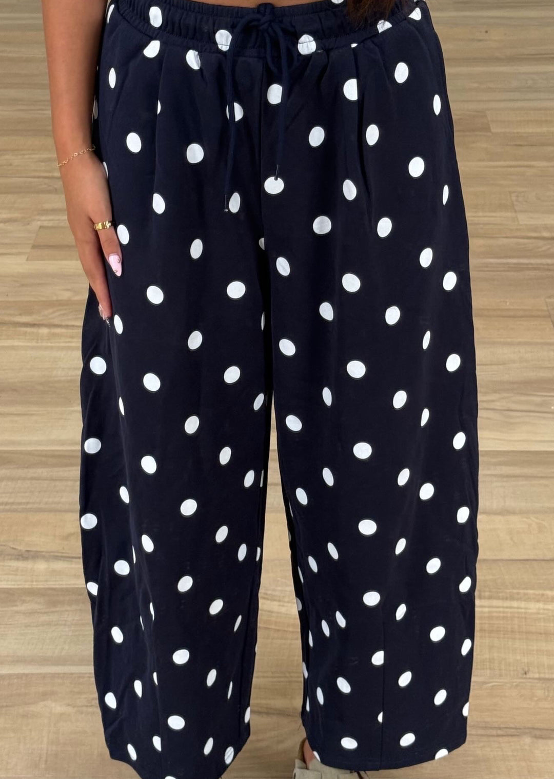 The Navy Spot Barrel Sweatpants