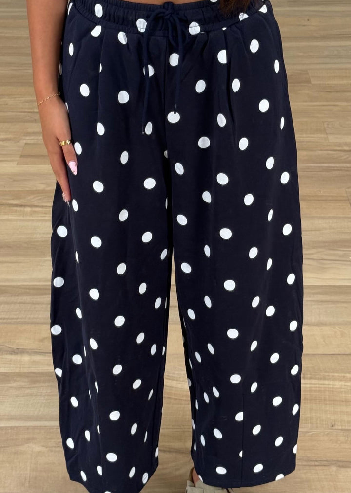 The Navy Spot Barrel Sweatpants
