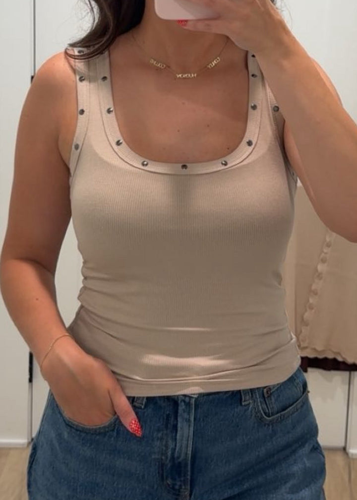 Stud Detail Tank Top