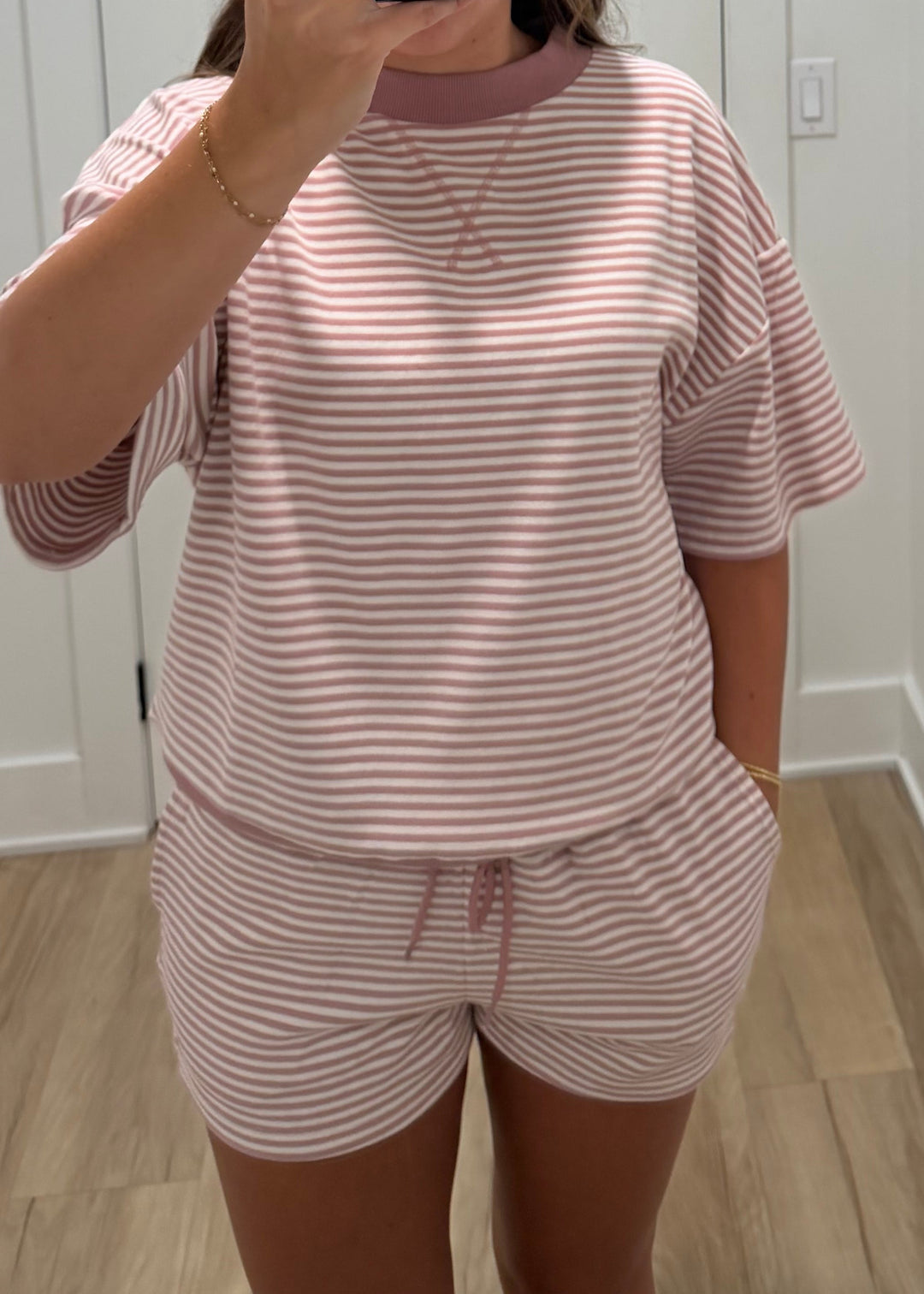Blush Stripe Set