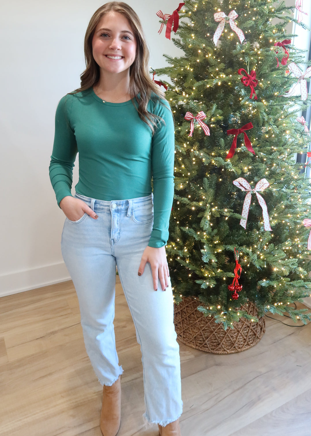 Holly Jolly Ribbed Bodysuit