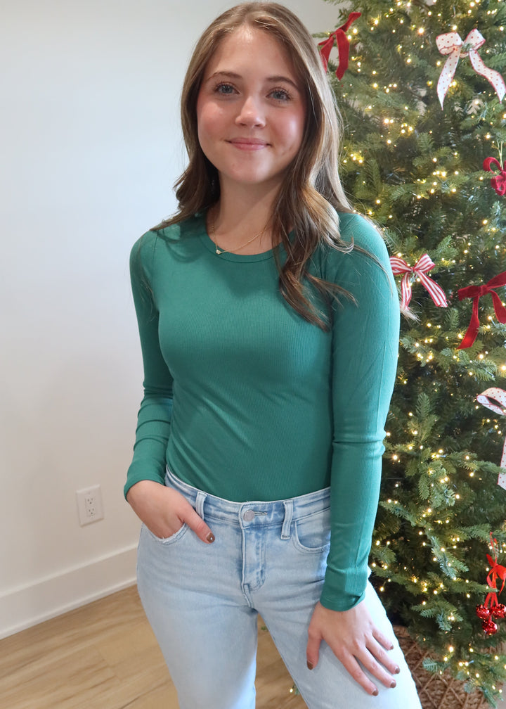 Holly Jolly Ribbed Bodysuit