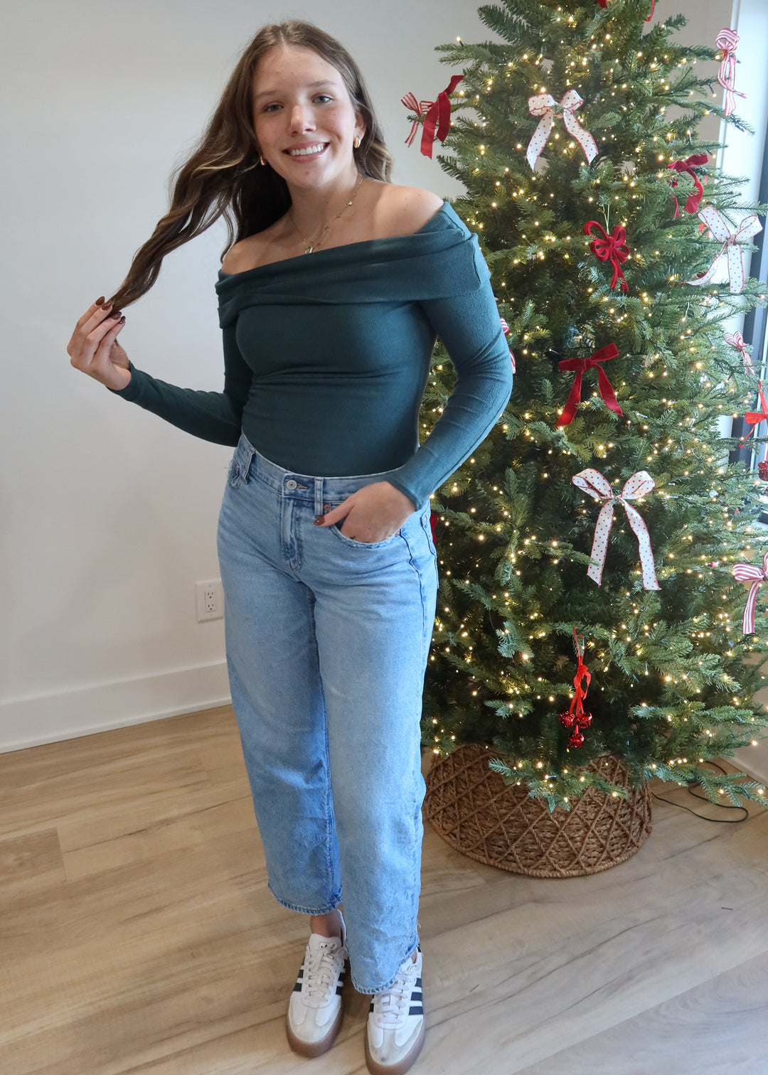 Sleigh All Day Sweater | Green