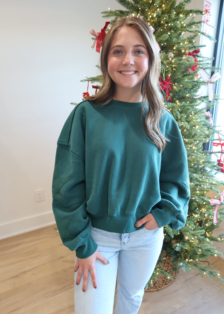 Starry Night Crewneck | Green