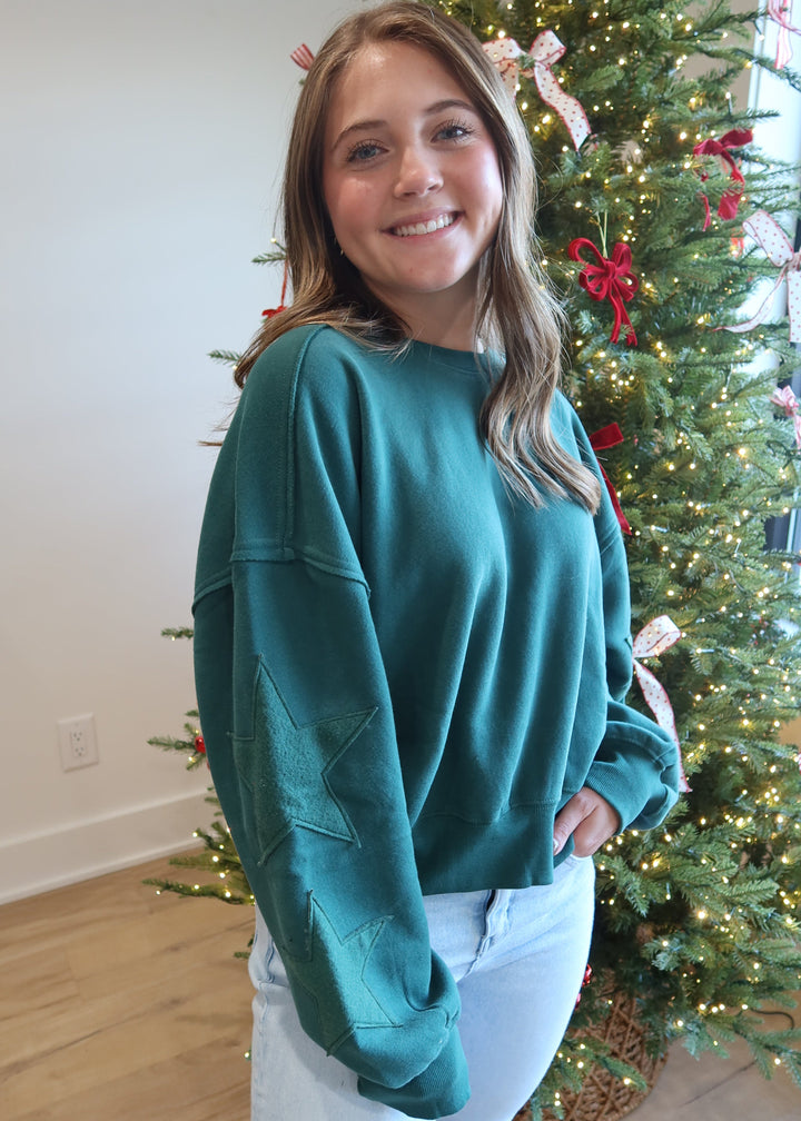 Starry Night Crewneck | Green