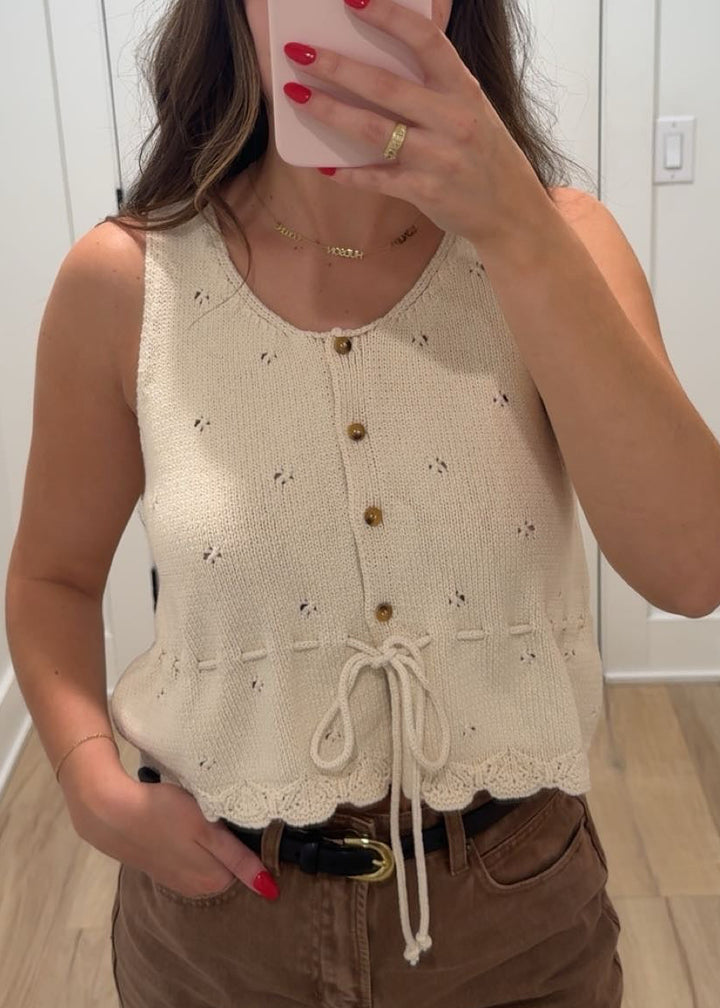 The Neutral Knit Top | Beige