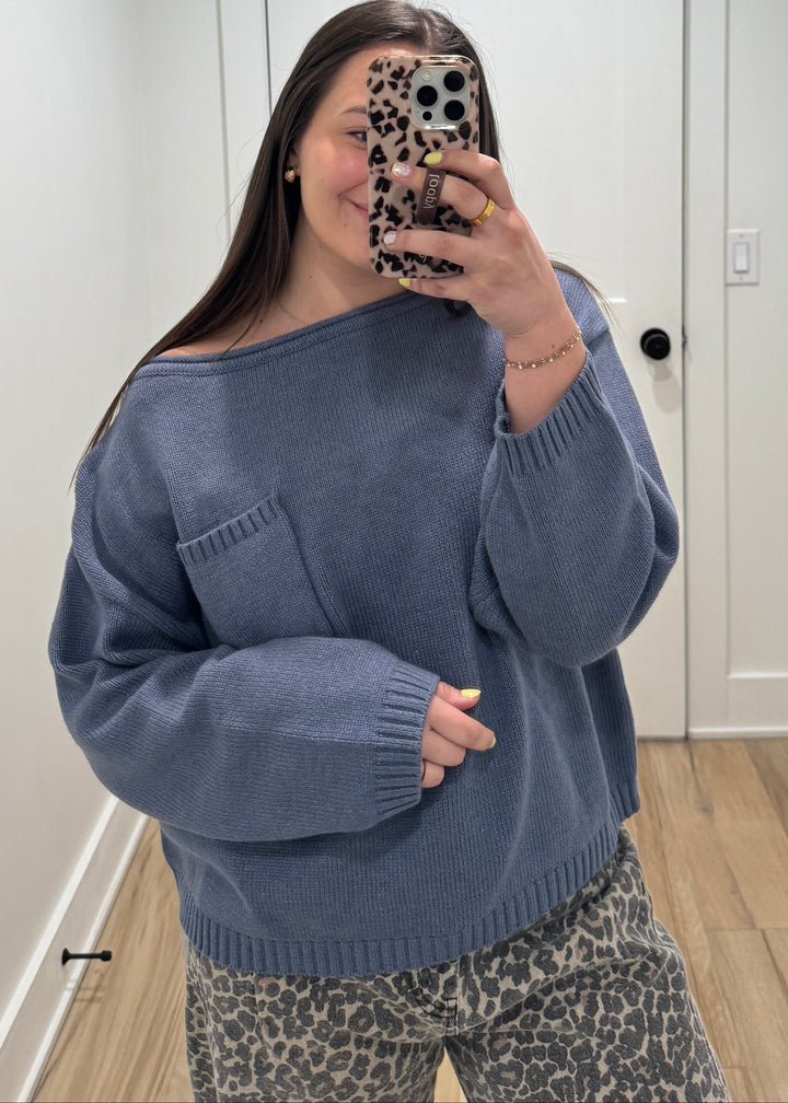 Dusty Blue Sweater